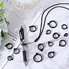 Gorgecraft 60Pcs 6 Styles Silicone Pendant SIL-GF0001-47-4