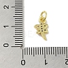 Real 18K Gold Plated Brass Pave Cubic Zirconia Pendants KK-M283-04B-02-3