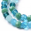 Glass Beads Strands X-GLAA-E036-09G-4