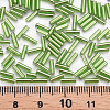 Plated Glass Bugle Beads SEED-S046-01B-49A-4