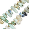 Natural Chrysocolla and Lapis Lazuli Beads Strands G-F829-A14-01-1