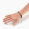 Natural Lava Rock Beads Stretch Bracelets BJEW-JB03965-01-3