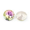 Pointed Back & Back Plated Glass Rhinestone Cabochons RGLA-J012-10mm-001VR-2