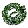 Transparent Crackle Baking Painted Glass Beads Strands X-DGLA-T003-01C-04-2