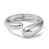 Alloy Teardrop Hinged Cuff Bangles for Women BJEW-A144-02P-1