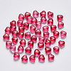 Transparent Spray Painted Glass Beads X-GLAA-R211-02-B07-1