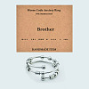 304 Stainless Steel Rotating Cuff Rings FS-WG14209-04-1