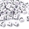Letter Acrylic European Large Hole Beads X-OPDL-R050-10mm-E-1