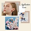 Imitation Jade Glass Cabochons GLAA-NB0001-23-5