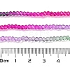 Transparent Painted Glass Beads Strands DGLA-A034-T1mm-A06-3