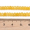 Dyed Natural Malaysia Jade Rondelle Beads Strands G-E316-2x4mm-30-5