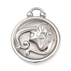 12 Constellations 304 Stainless Steel Pendants STAS-F354-01P-11-1