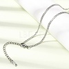 12Pcs 2.2MM 304 Stainless Steel Twisted Chain Necklaces for Men Women NJEW-H093-17P-02-3