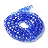 Electroplate Glass Beads Strands EGLA-R030-6x6mm-12-3