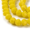 Opaque Solid Color Imitation Jade Glass Beads Strands GLAA-F029-P4mm-05-3
