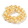 Electroplated Shell Pearl Beads Strands BSHE-G035-01B-06-2