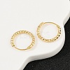 Brass Textured Hoop Earrings LS-EJEW-F378-03B-G-3