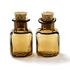 Square Glass Cork Bottles Ornament LS-GLAA-D002-04G-1