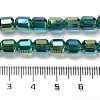Electroplate Glass Beads Strands EGLA-D030-19F-4