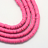Handmade Polymer Clay Heishi Beads X-CLAY-R067-8.0mm-31-1