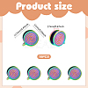 10Pcs 304 Stainless Steel Vortex Cuff Earrings EJEW-UN0002-76MC-3