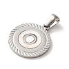 304 Stainless Steel Pendants STAS-I204-O-P-2