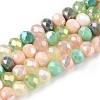 Electroplate Glass Beads Strands GLAA-T023-C16-03-1