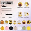 89Pcs Colorful Pattern Printed Silicone Beads Sets SIL-SZ0002-54C-2