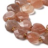 Natural Sunstone Beads Strands G-B044-B09-01-4