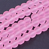 Baking Paint Transparent Glass Bead Strands GLAA-S031-6mm-20-1