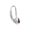Rhodium Plated 925 Sterling Silver Leverback Earring Findings X-STER-I017-084I-P-3