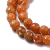 Assembled Natural Dolomite and Synthetic Opal Beads Strands G-Q017-G06-01B-1-5