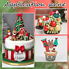 24Pcs 12 Styles Christmas Plastic Cake Toppers AJEW-SC0003-53B-5