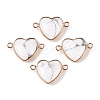 Natural Howlite Love Heart Pendants G-T138-205F-G-1