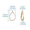 Rack Plating Alloy Teardrop Open Back Bezel Pendants PALLOY-TA0001-09G-8