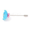 Acrylic Beaded Flower Lapel Pin JEWB-BR00086-2