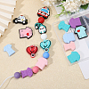 16Pcs 16 Styles Medical Theme Food Grade Eco-Friendly Silicone Focal Beads SIL-CA0003-31-5