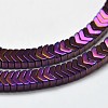 Electroplated Arrows Non-magnetic Synthetic Hematite Bead Strands G-I175-02-2