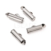 Non-Tarnish 304 Stainless Steel Slide On End Clasp Tubes STAS-C044-07C-P-2