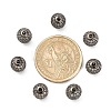 CZ Brass Micro Pave Grade AAA Clear Color Cubic Zirconia Round Beads LS-KK-O065-8mm-05B-NR-2