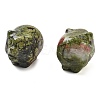 Natural UnakiteCarved Figurines DJEW-L023-C06-1