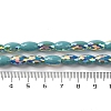 AB Color Plated Electroplate Beads Strands X-EGLA-H104-03F-4