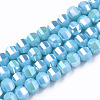 Electroplate Glass Beads Strands EGLA-S194-01A-A-3