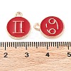 Alloy Enamel Pendants ENAM-S124-01B-07-4