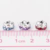 Brass Rhinestone Spacer Beads X-RSB8mm-4