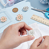 4Pcs 2 Styles Alloy Rhinestone Buttons BUTT-NB0001-79A-3