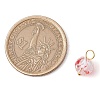 Baking Paint Glass Beads Charms PALLOY-JF03132-01-2