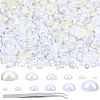 5400Pcs 12 Styles Half Round ABS Plastic Imitation Pearl Cabochons OACR-PA0001-18-1