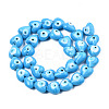 Handmade Evil Eye Lampwork Beads Strands LAMP-N029-010F-2