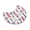 Printed Opaque  Acrylic Pendants FIND-K017-10B-2